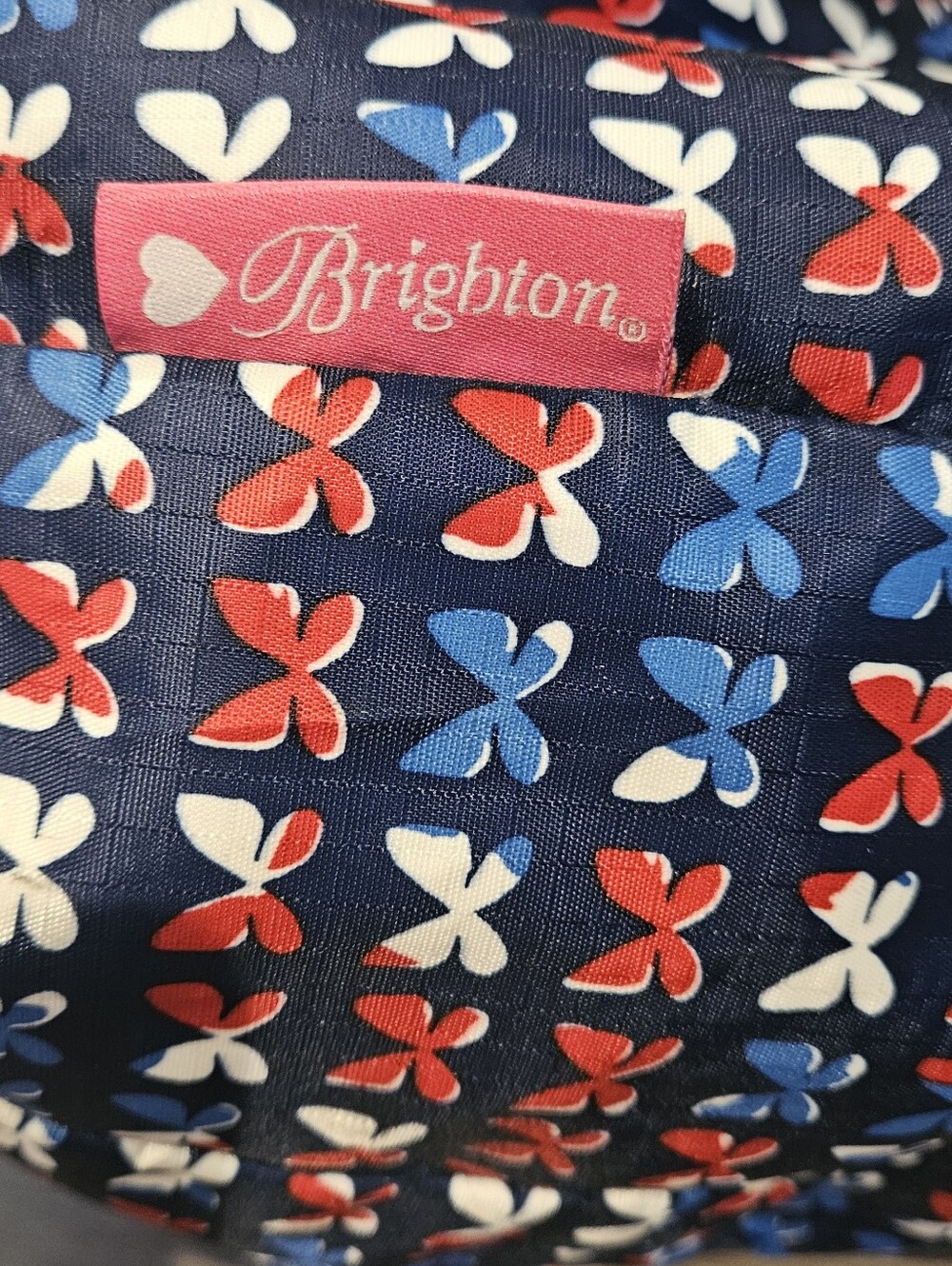Brighton Vera Butterfly Tote Bag USA 250th Anniversary Patriotic Red White Blue - Picture 4 of 8